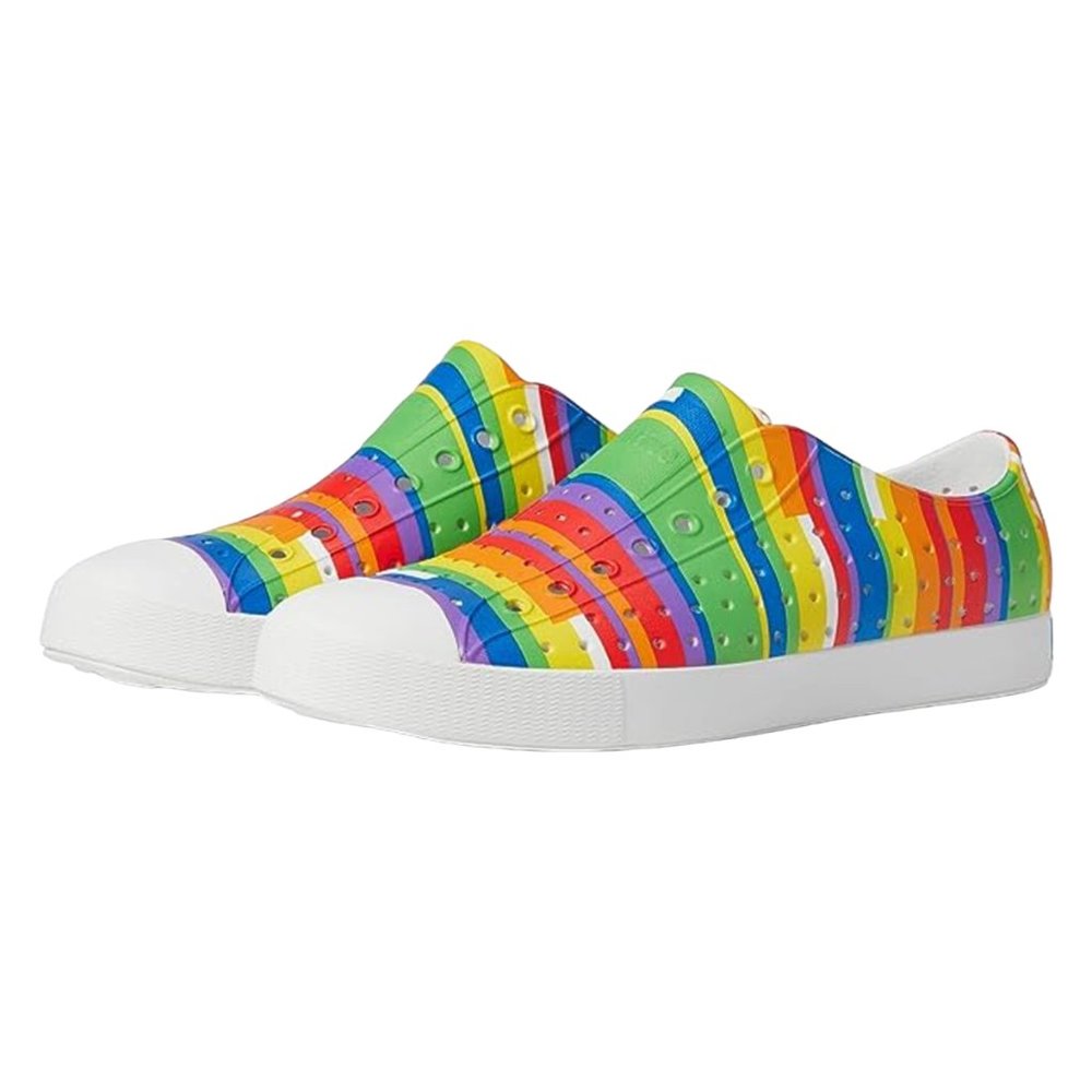 G-Native, 1, rubber slip on shoes, Jefferson waterproof Rainbow Stripes